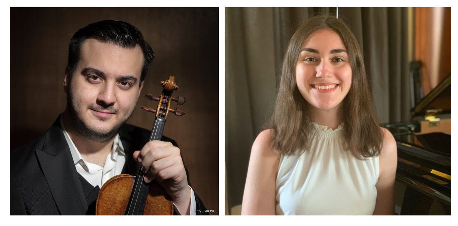 DUO VIOLON – PIANO Vilmos Csikos (violon) et Chiara Alaimo (piano)